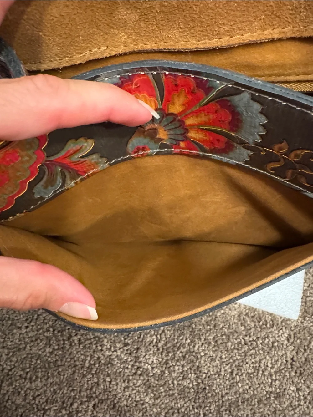 Patricia Nash chauny floral paisley satchel handbag purse
